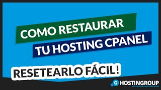 Cómo Restaurar un Hosting cPanel  EXPLICADO PASO A PASO