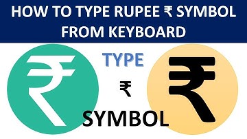 how to type rupee symbol by keyboard hindi video