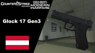 CS Source : Glock 17 Gen3 in MWII Anims