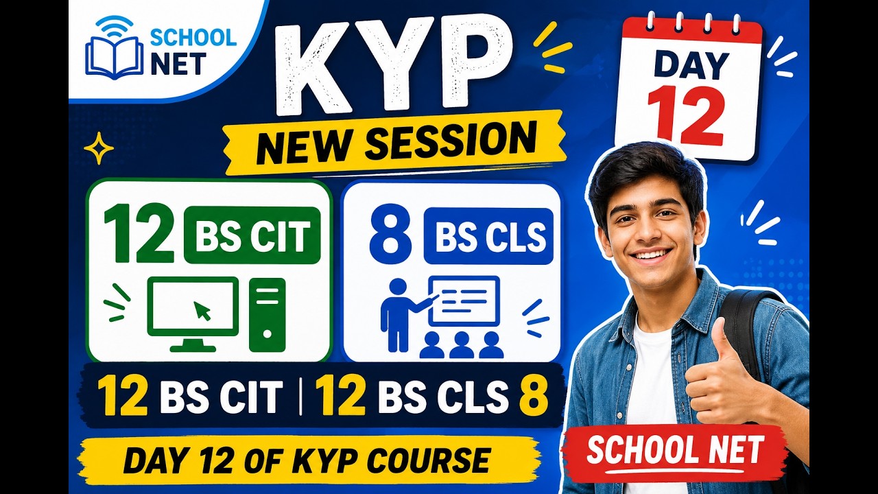 Kyp Sub KYP New Session 12 BS CIT 12 BS CLS 8 Day 12 of KYP Course 1080p - YouTube
