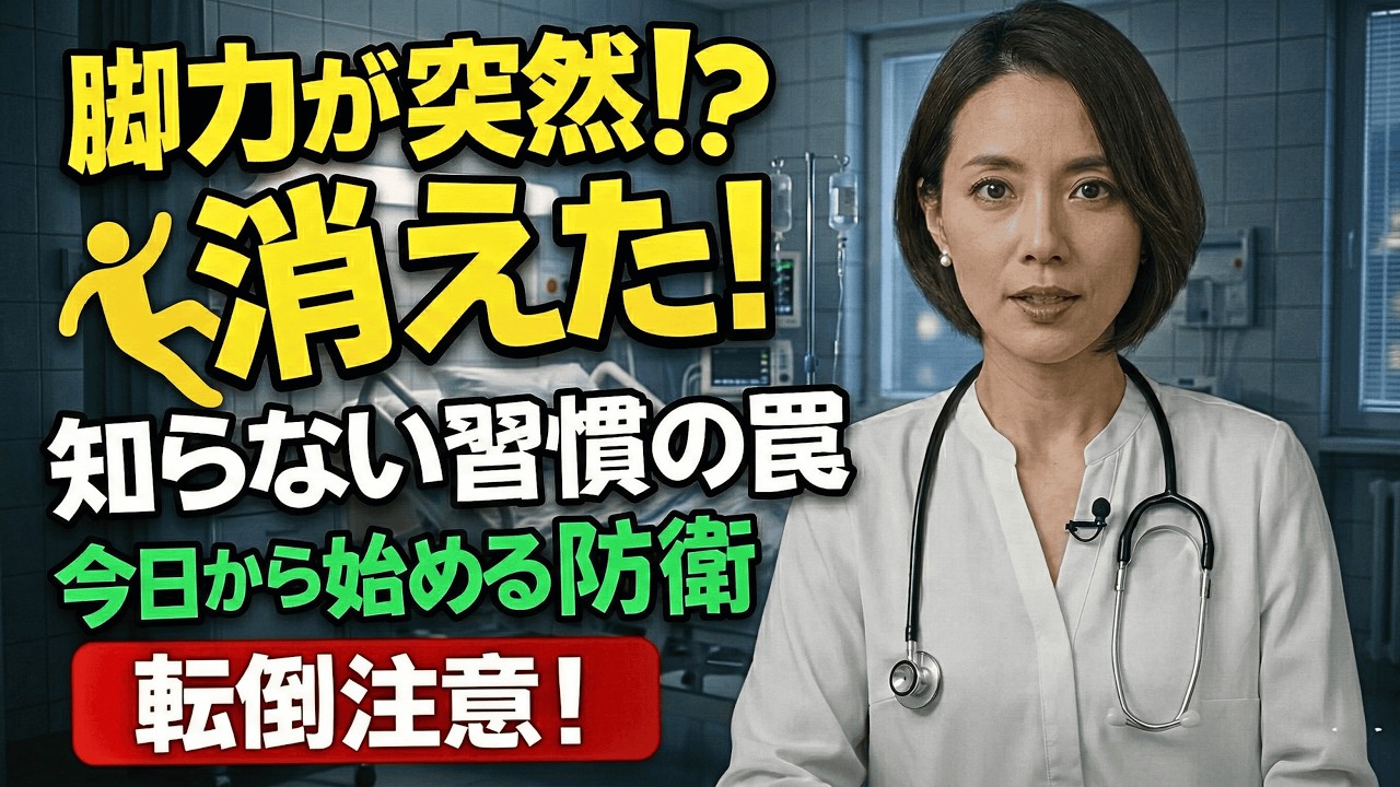 60歳を過ぎると高齢者が筋力を失う衝撃的な理由とは？そして、医師が推奨する、衰弱や突然の転倒を防ぐための毎日の習慣とは！！