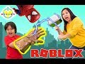 RYAN VS MOMMY in ROBLOX SPIDERMAN SIMULATOR ! Let's Play Roblox with Marvel Superheroes