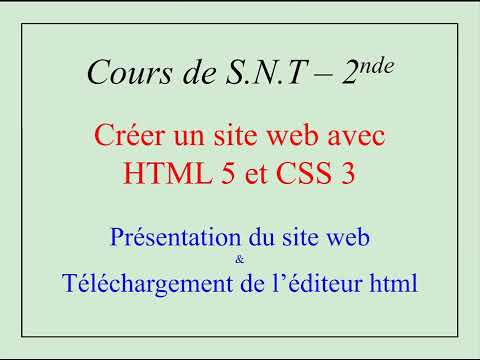 01 - Créer un site html 5 & css 3 - Présentation du site et de l'éditeur Microsoft Expression Web 4