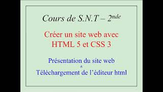 01 - Créer un site html 5 & css 3 - Présentation du site et de l'éditeur Microsoft Expression Web 4