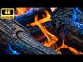 Burning Fireplace Glow For Deep Winter Relaxation | 4K Fireplace Ambience (12 Hours)