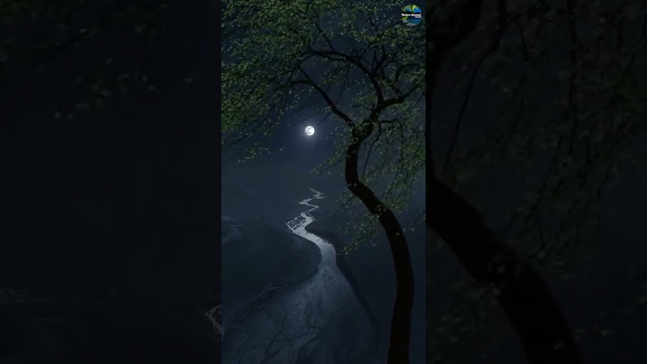 Enchanting Night Forest View: A Journey of Relaxation | Nature-themed Films 