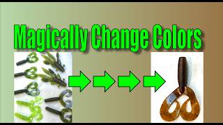 How I Magically Change Soft Plastic Bass Lure Colors screenshot 5
