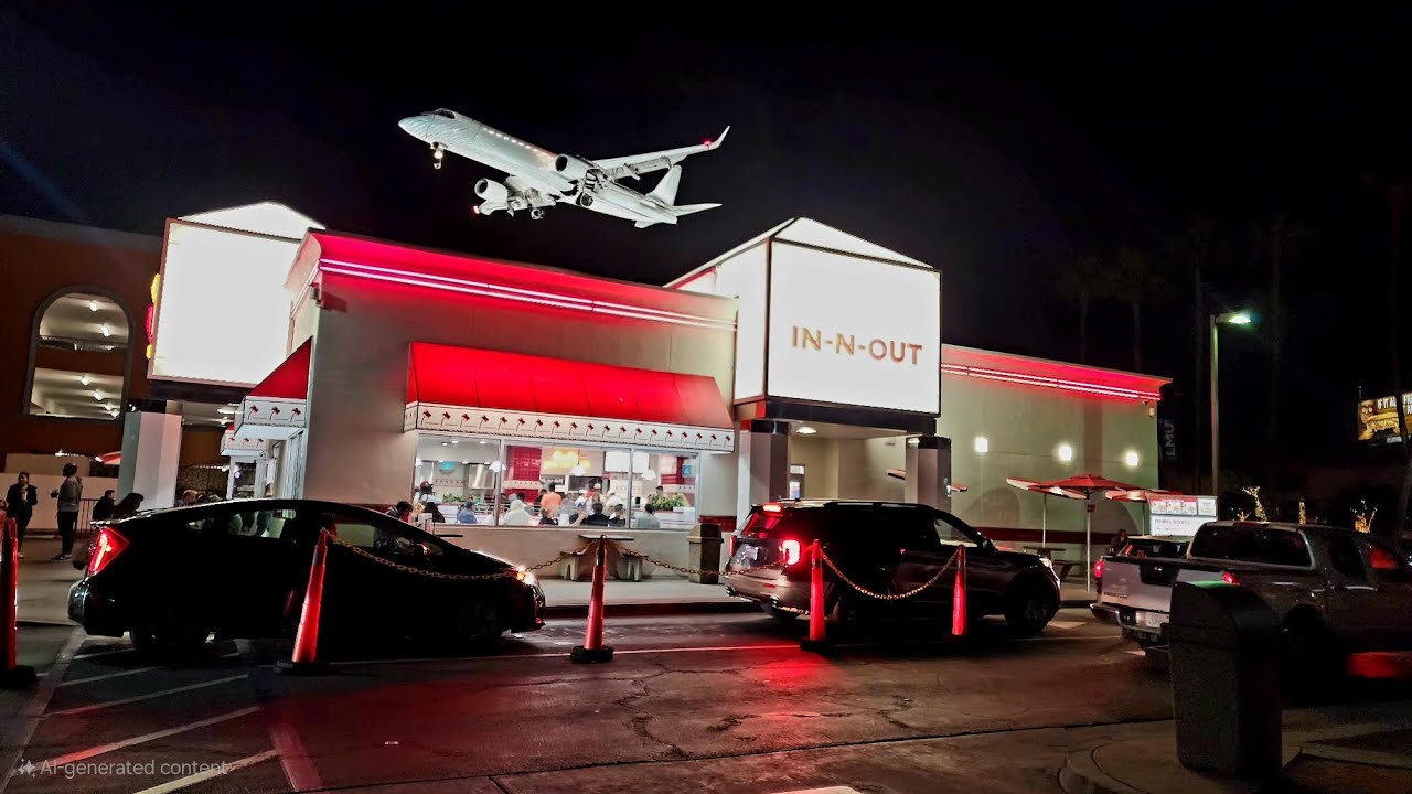 Night spotting from this famous LA In and Out. 