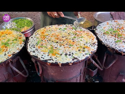Crispy Rava Masala Dosa | Mumbai Street Food | Indian Street Food | Food Fatafat