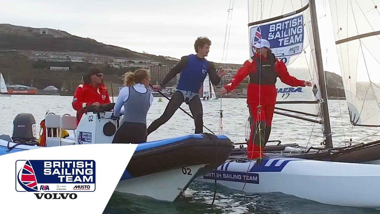 Dame Katherine Grainger visits the British Sailing Team