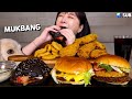 버거킹🍔 기네스콰트로치즈와퍼, 콰트로치즈X, 칠리크랩와퍼와 바삭킹 치킨과 어니언링까지! 햄버거 왕창 먹방❤ Burgerking Hamburger, Chicken MUKBANG