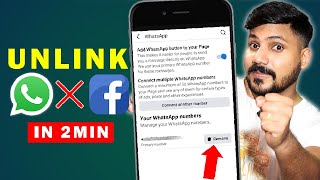 How to Unlink WhatsApp from Facebook 2025 | Facebook Se WhatsApp Kaise Hataye