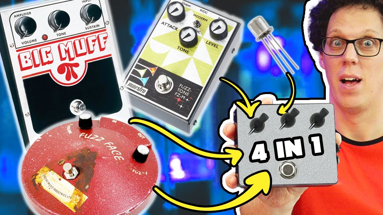 The Stone Age Fuzz: 4 Classic Fuzz Circuits in 1 Pedal