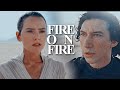 rey + ben solo | fire on fire