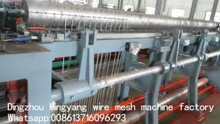 Reverse hexagonal wire mesh machine Step04