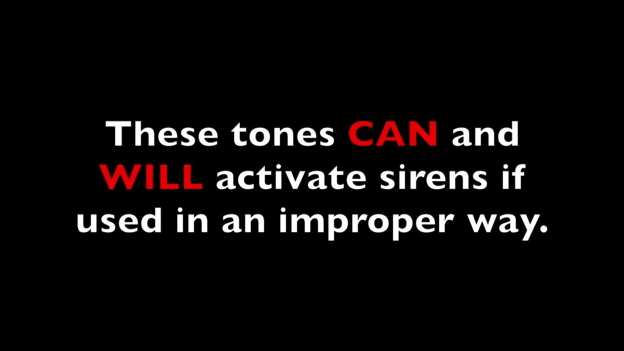 Some siren activation tones I recreated with audacity :)