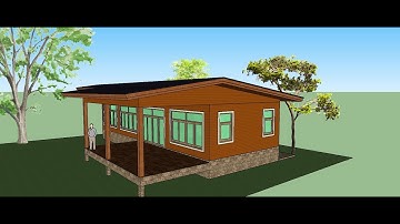SketchUp 2013 : Make a small house in google sketchup 2013 (speed build)