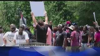 Confederate flag protest