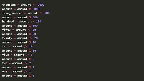 Currency System | Notes Counter | How to create a note counter in python 2022
