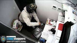 Video shows man burglarizing Bronx Dunkin Donuts