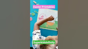 Easter Color Sorting Activity for kids | Easter Printable