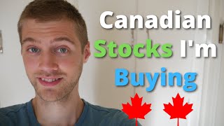 CANADIAN Stocks I'm Buying Today
