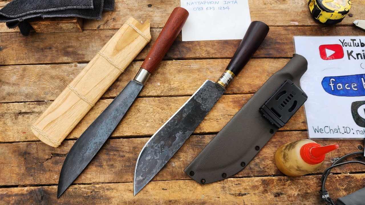 มีดเหน็บ ตลับลูกปืน vs มีดเหน็บเฮียหลิว เหล็ก 1.2235 ตามมาตรฐาน DIN