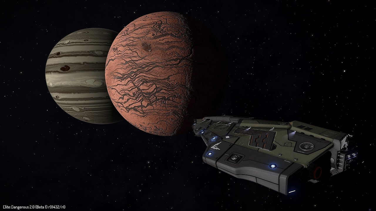 Elite Dangerous - Horizons BETA - Icy Planet Landing