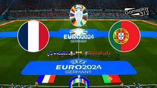 FRANCE vs PORTUGAL - FINAL | EURO 2024 GERMANY | Full Match All Goals | PES Gameplay