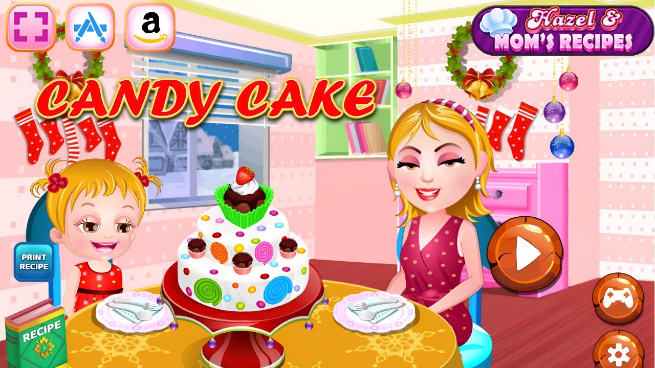 Обзор и прохождение игры Moms Recipes Candy Cake 