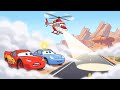 McQueen &amp; Sally Lost in the Mysterious Fog🌫️🚗A Rescue From the Sky Begins! | Cars Toons 2D Animation