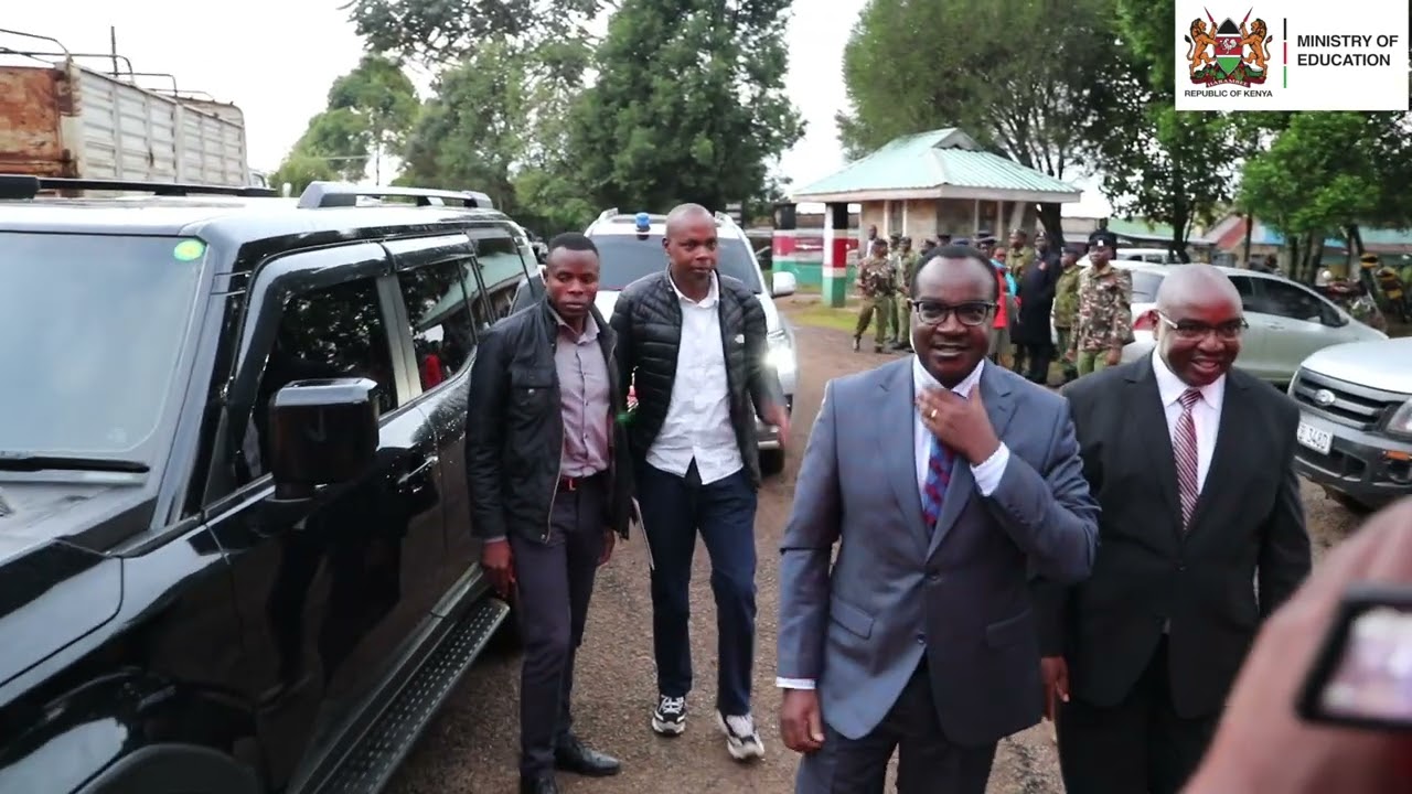 Education CS Julius Ogamba witnessed KNEC Exams distribution in Litein Sub-County, Kericho County