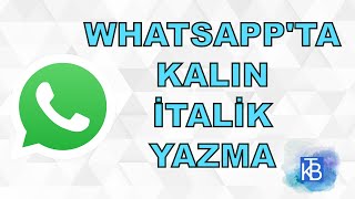 WhatsApp'ta altı nasıl çizilir?