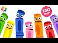 Learning Colors for Kids | 2.5 Hours Compilation of Color Crew | Educational Video for Toddlers