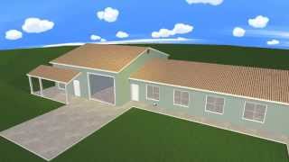 Plan3d House And Garage Combo Floor Plan In 3d
