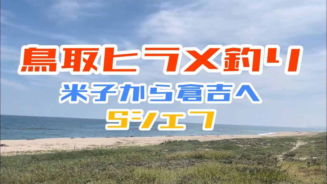【ヒラメ釣り】【鳥取釣り】Sシェフの座布団ヒラメを求めて!!鳥取サーフ編