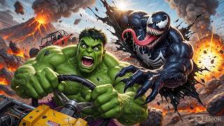 Hulk vs Thor vs Venom – Ultimate Volcano Death Race 🔥 | Epic Superhero Battle