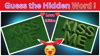 Guess the Hidden Word | Love Edition  | ILLUSION TEST #brainstorming News