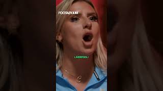 Chloe Burrows fumbles the bag...