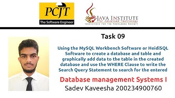 Task 09 - Database Management 1 - Question Series