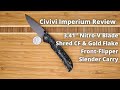 Civivi Imperium: Shred CF & 3.41" Nitro-V steel - Review & Teardown (Knife Content)