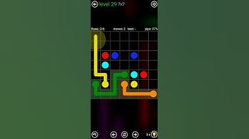 Flow Free, Classic Pack Medium Level 29 (7×7)