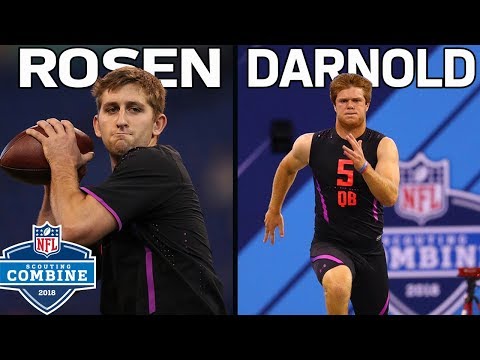 Josh Rosen & Sam Darnold Show Off Their Skills During Workouts! | NFL Combine Workouts