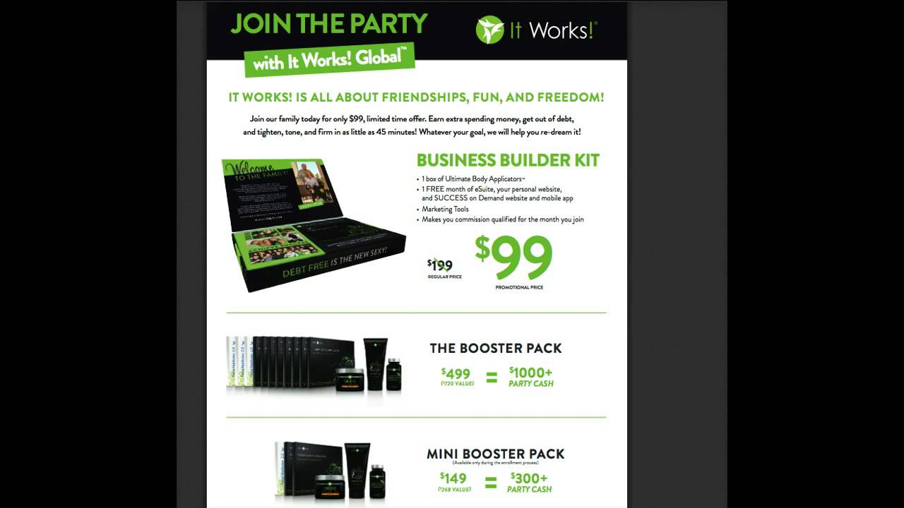 Become An ItWorks Distributor | Wrap Cash