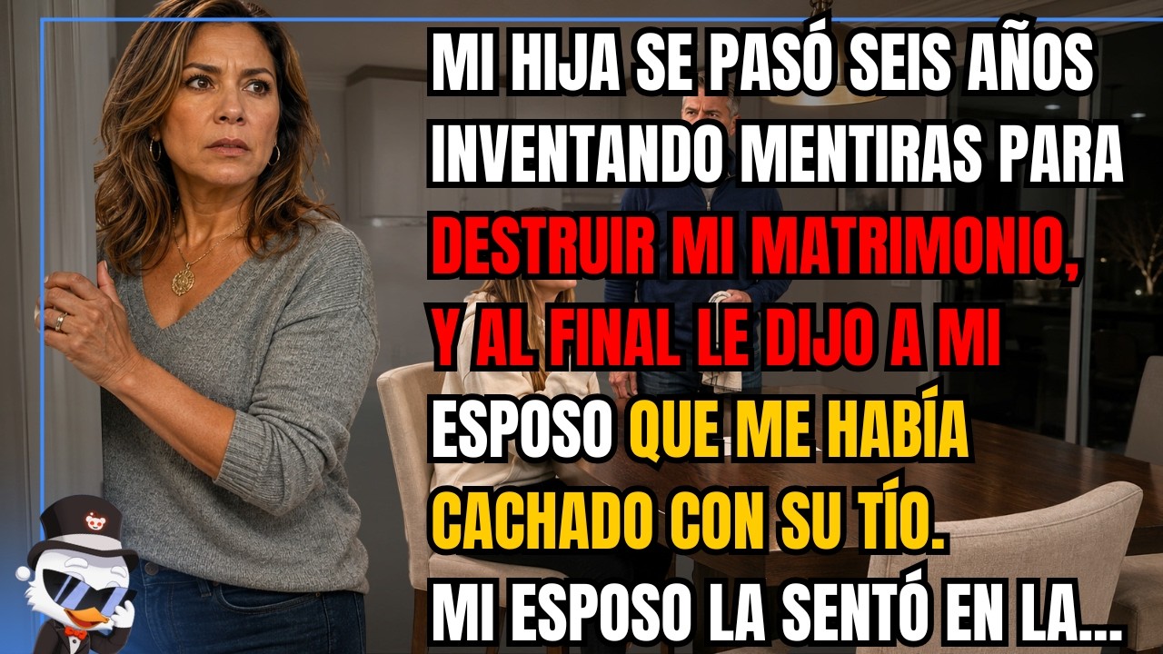 Anoche, mi hija se sentó frente a mi marido y le dijo que me había visto con su tío. Yo estaba en el baño. Grant la escuchó en silencio, sin gritar, y luego sacó una carpeta que llevaba seis años...