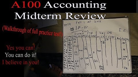 How to Pass IU A100 Midterm (Accounting Midterm Test Walk through)