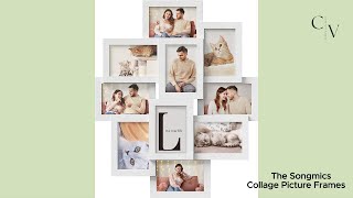 SONGMICS Collage Picture Frames, 4x6 Picture Frames Collage for Wall Decor, 10 Pack Photo Collage