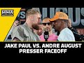 Jake Paul vs. Andre August INTENSE Faceoff: &#39;I Dropped Your Coach!&#39; | Paul vs. August
