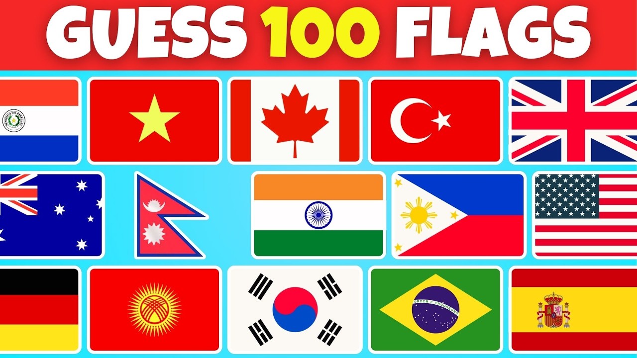 Guess The Country by The Flag Quiz🚩~ Can You Guess 100 Flags | Ultimate ...