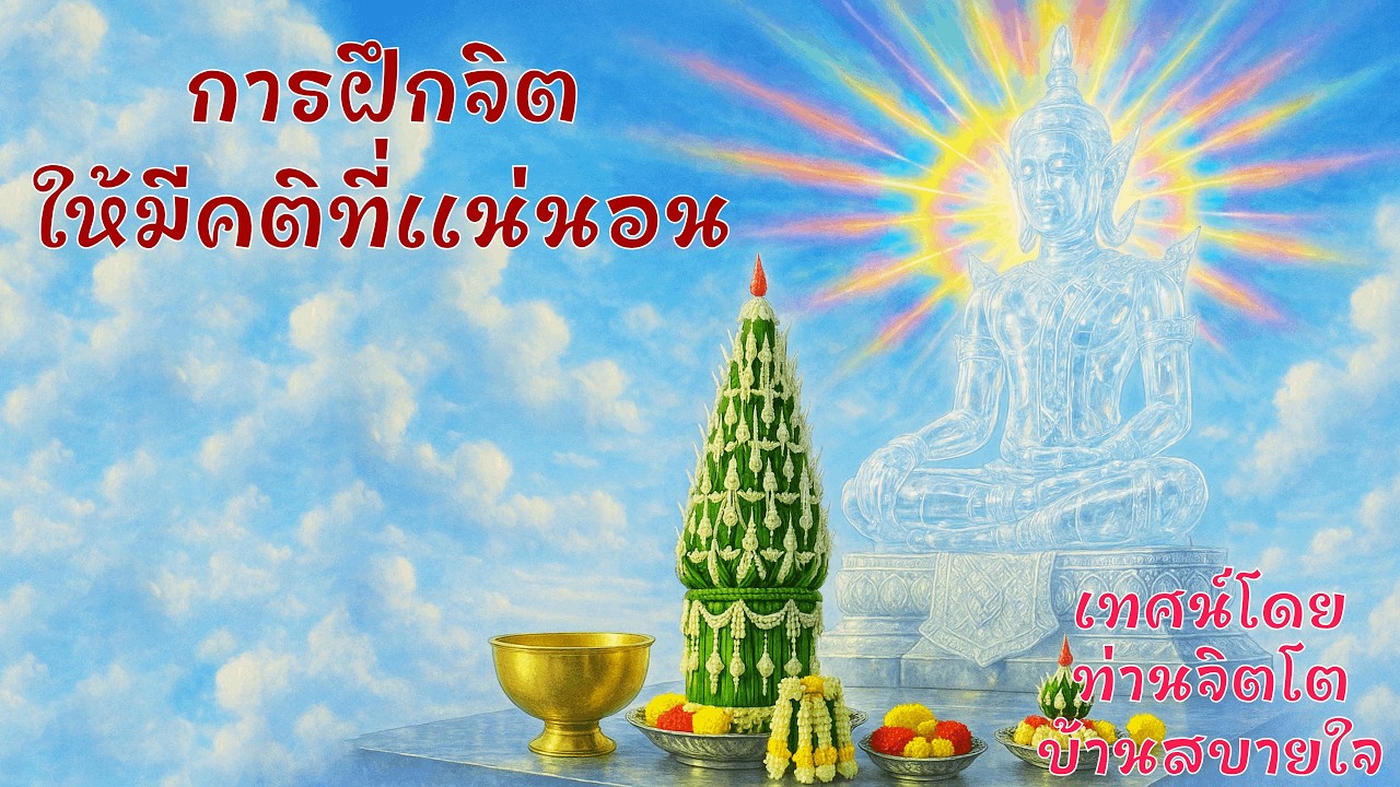 ปกิณกธรรม การฝึกจิตให้มีคติที่แน่นอน  - ท่านจิตโต บ้านสบายใจ